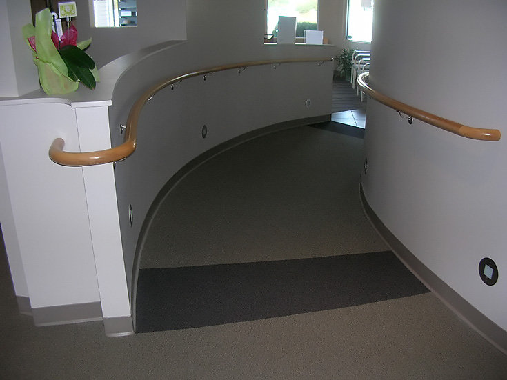 15' curved railing