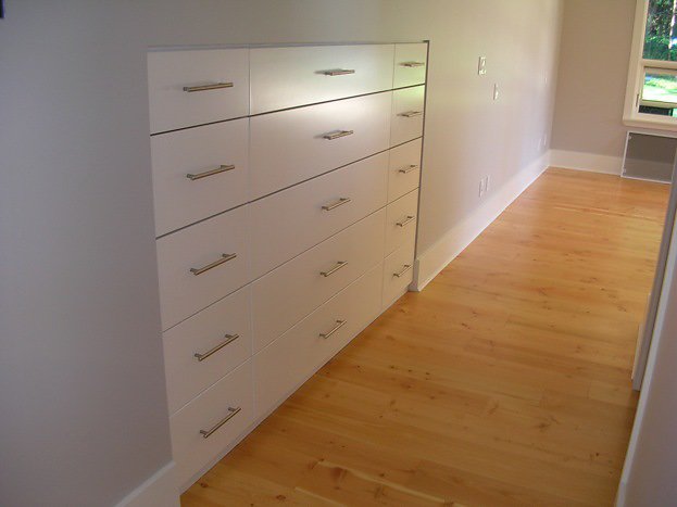 built-in dresser