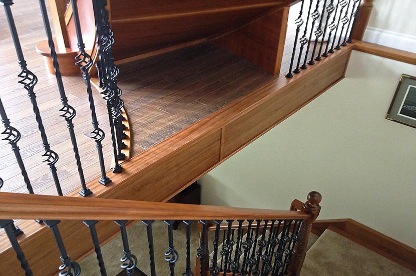 curved stair process