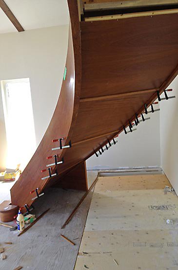 curved stair process