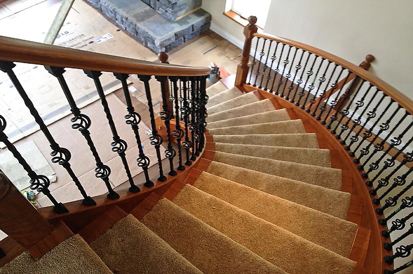 curved stair process
