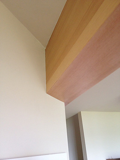 fir covered beam